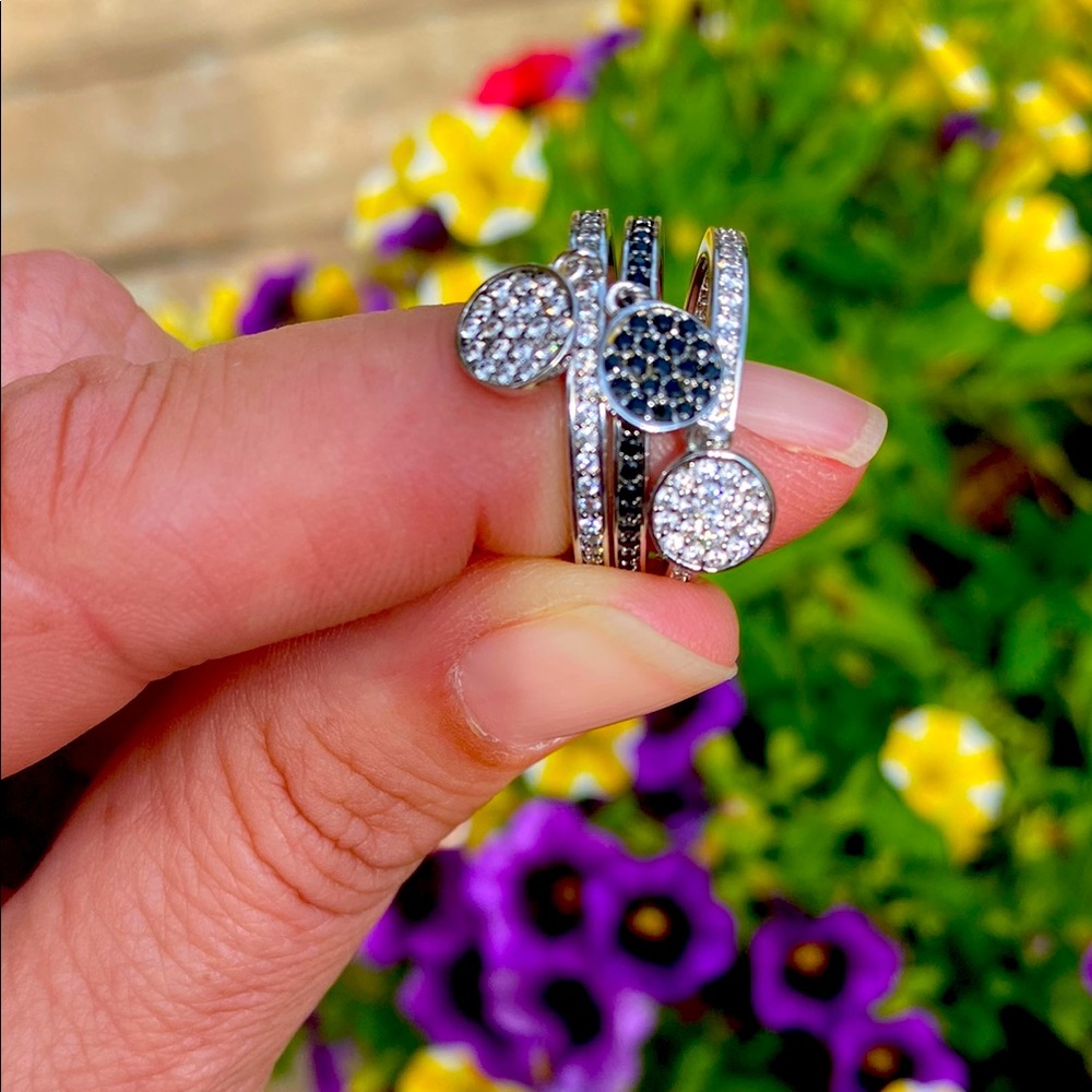 VTG 3 piece Henri Bendel ring set size 7